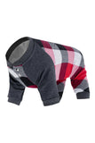 Canada Pooch Frosty Fleece Plaid Dog Sweatsuit