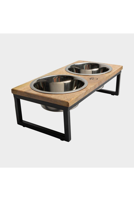 GF Pet Wood and Metal Raised Double Diner
