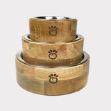 GF Pet Mango Wood Dog Bowl