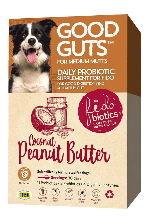 Fidobiotics Good Guts Daily Probiotic Supplement For Medium Dogs