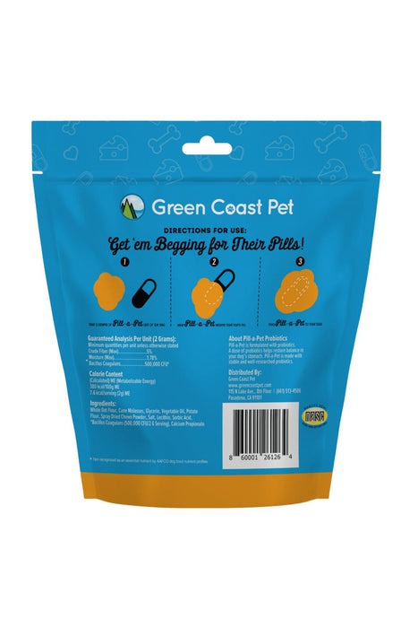 Green Coast Pet Peanut Butter Flavored Pill-A-Pet Dog Supplement