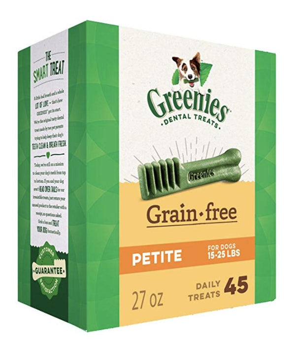 Greenies Grain Free Petite Dental Dog Treats