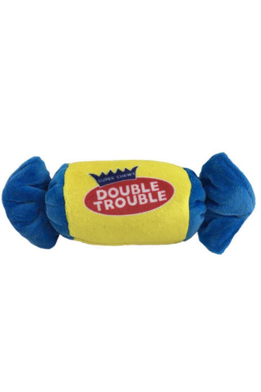 Lulubelle's Power Plush Double Trouble Candy Dog Toy, Large
