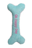 HuggleHounds Oh Happy Day Bone Dog Toy