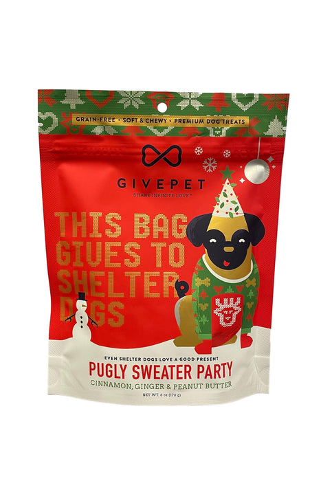 GivePet Pugly Sweater Soft Dog Treats