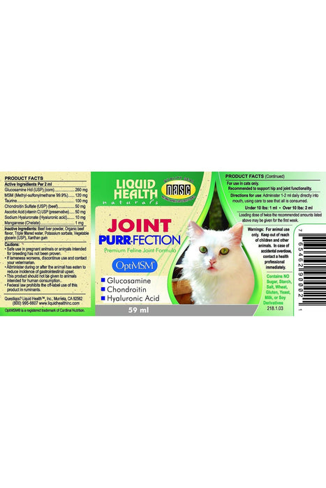 Liquid Health Joint Purrfection Drops Cat Supplement