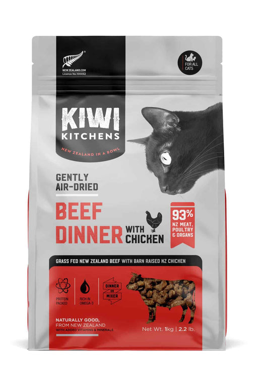 Kiwi Kitchens Beef and Chicken Air Dried Cat Food