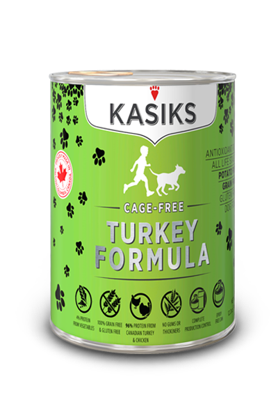 Kasiks Cage-Free Turkey Wet Dog Food