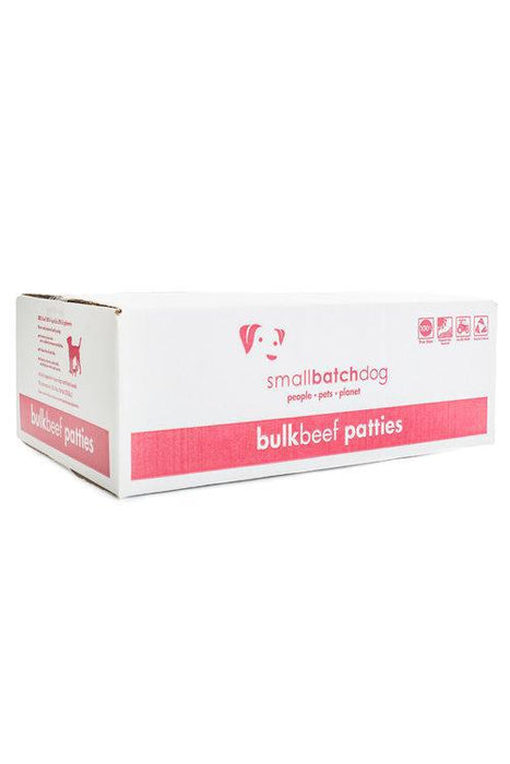 Small Batch Beef Frozen Raw Patties Dog Food, 18 lb