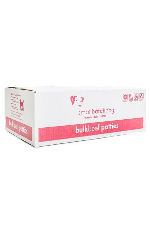 Small Batch Beef Frozen Raw Patties Dog Food, 18 lb