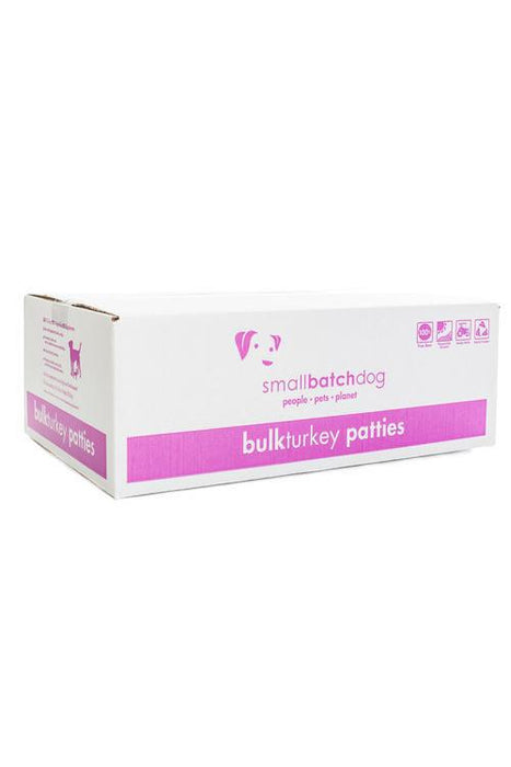 Small Batch Turkey Frozen Raw Patties Dog Food, 18 lb