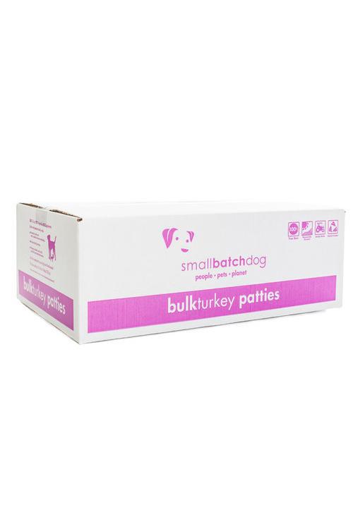 Small Batch Turkey Frozen Raw Patties Dog Food, 18 lb