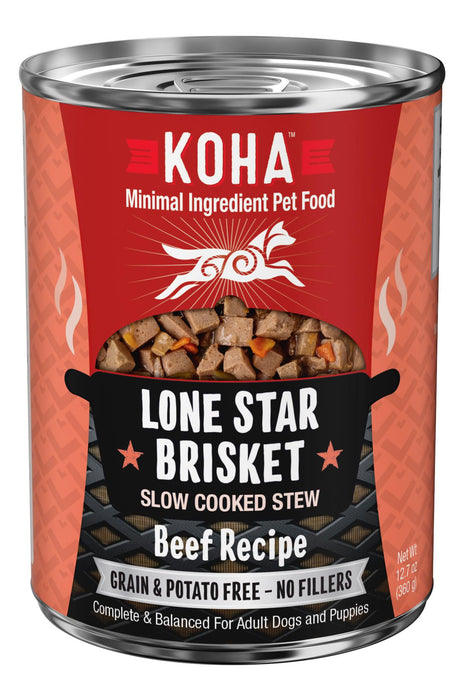 Koha Lone Star Brisket Slow Cooked Stew Wet Dog Food