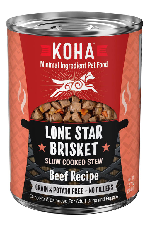 Koha Lone Star Brisket Slow Cooked Stew Wet Dog Food