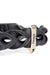 My Family Ascot Black Leather Dog Collar