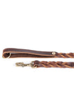 My Family Ascot Brown Leather Dog Leash