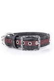 My Family London Purple & Black Leatherette Dog Collar