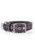 My Family London Purple & Black Leatherette Dog Collar