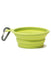 Messy Mutts Silicone Collapsible Green Dog Bowl