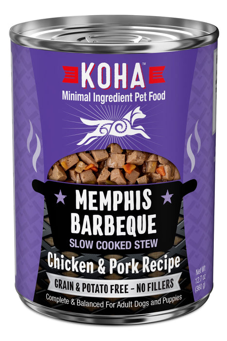 Koha Memphis BBQ Slow Cooked Stew with Chicken & Pork Wet Dog Food
