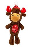 Lulubelle's Power Plush Mistletoe Moose Dog Toy