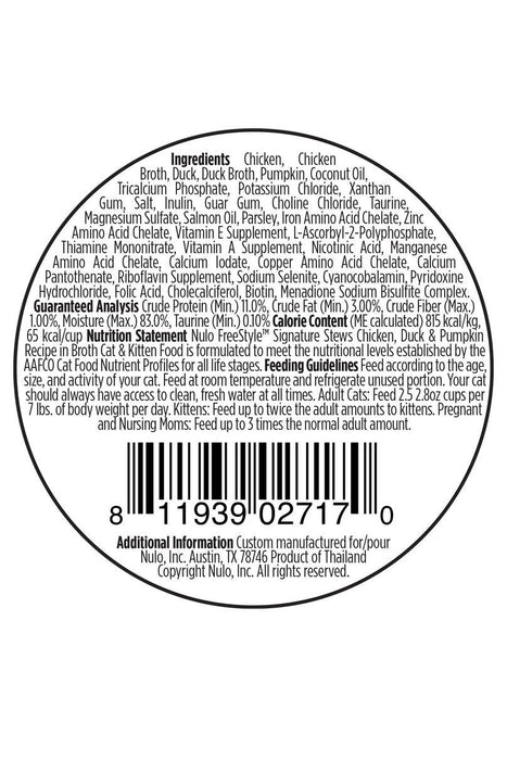 Nulo FreeStyle Chicken, Duck and Pumpkin Stew Cat food Cups