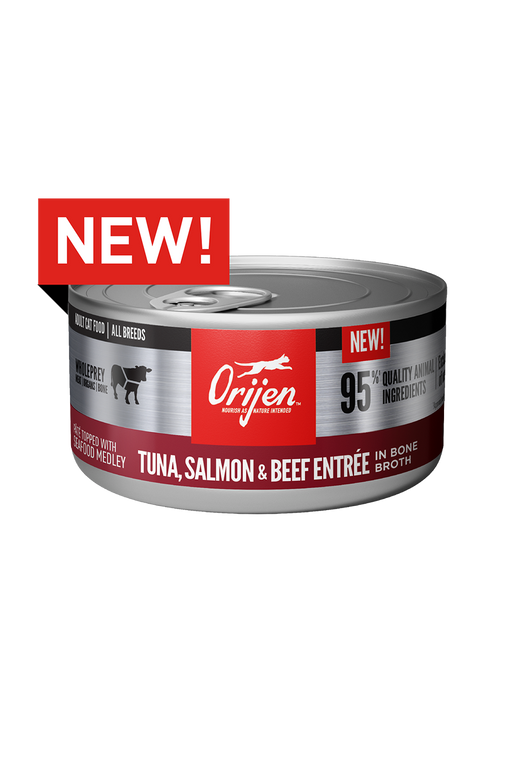 Orijen Tuna,Salmon and Beef with Broth Canned Cat Food