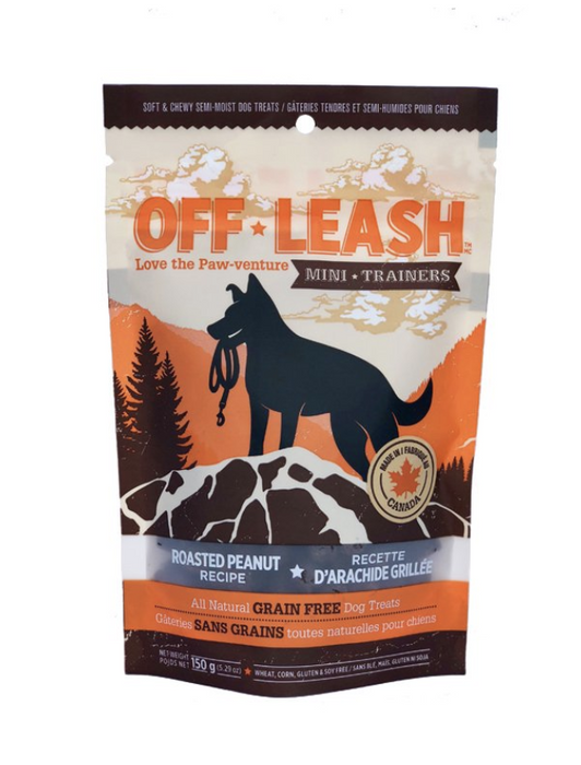 Off-Leash Roasted Peanut Dog Treats, 5.2 oz
