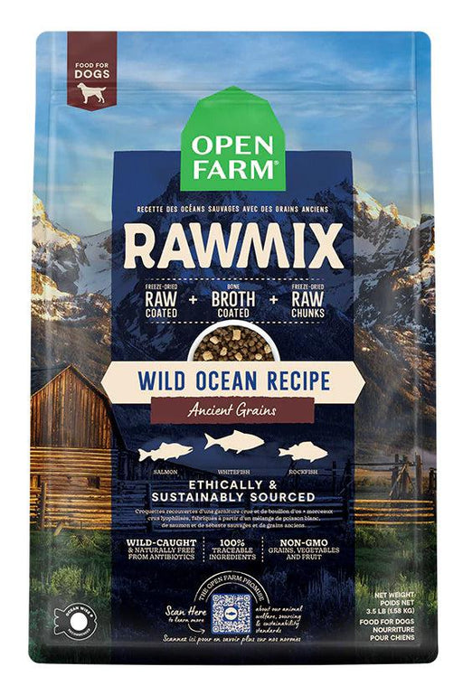 Open Farm Raw Mix Wild Ocean Ancient Grains Dry Dog Food