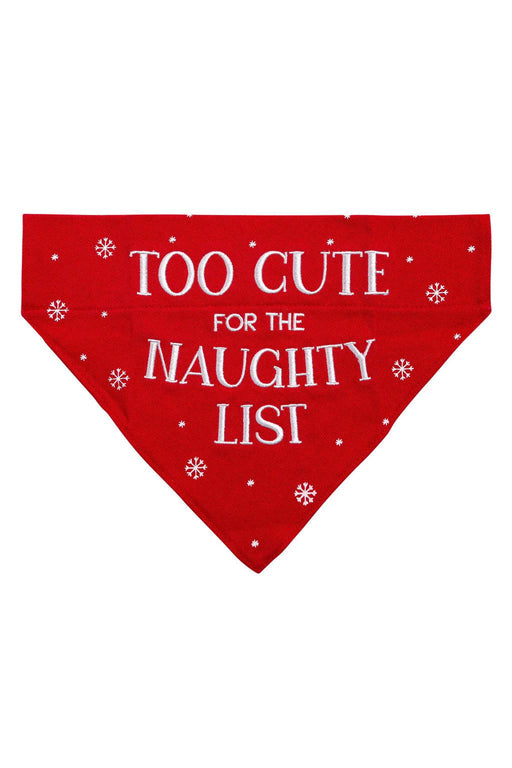 Pearhead Too Cute for the Naughty List Pet Bandana