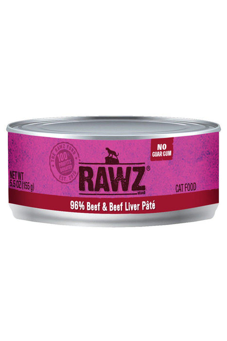Rawz 96% Beef & Beef Liver Wet Cat Food