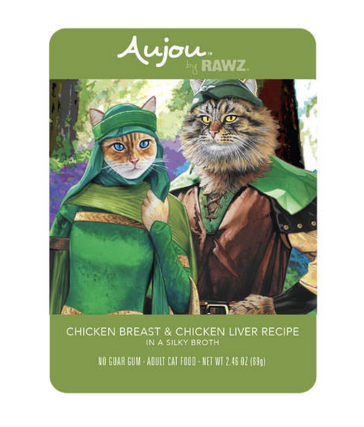 Rawz Aujou Chicken Breast & Chicken Liver Wet Cat Food