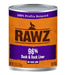 Rawz 96% Duck & Liver Wet Dog Food