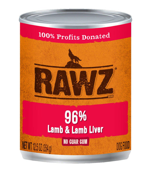 Rawz 96% Lamb and Liver Wet Dog Food