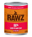 Rawz 96% Lamb and Liver Wet Dog Food