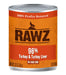 Rawz 96% Turkey and Liver Wet Dog Food