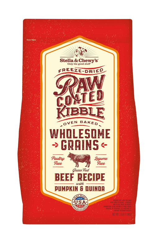 Stella and Chewy's Wholesome Grain Beef Raw Coated Dry Dog Food
