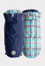 GF Pet Reversible Navy with Plaid Dog Raincoat