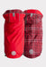 GF Pet Reversible Red with Plaid Dog Raincoat