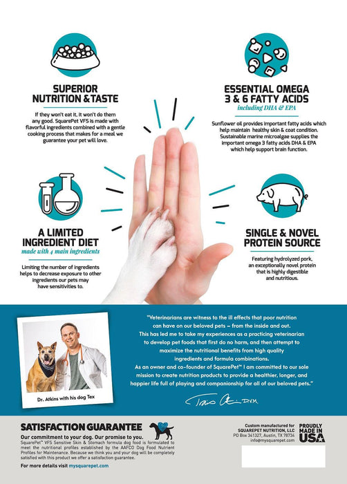 SquarePet VFS Skin and Digestive Support Dry Dog Food