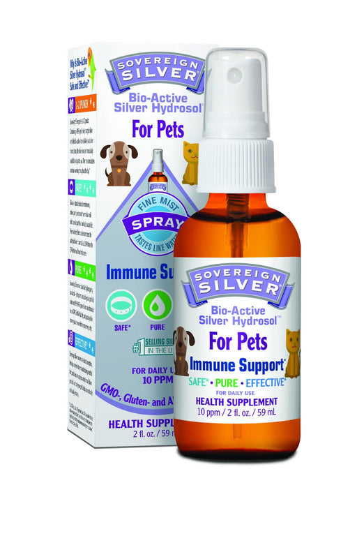 Sovereign Silver Hydrosol Spray Immunity Supplement for Pets, 2 oz