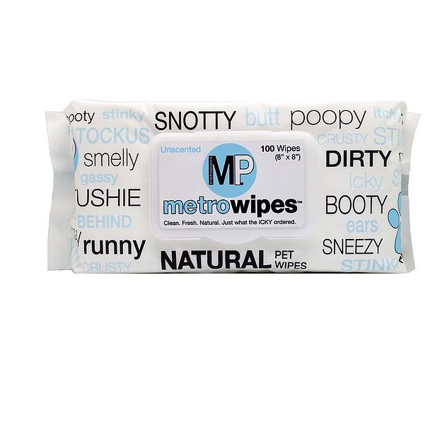 Metro Paws 100ct Hypoallergenic Grooming Wipes for Pets