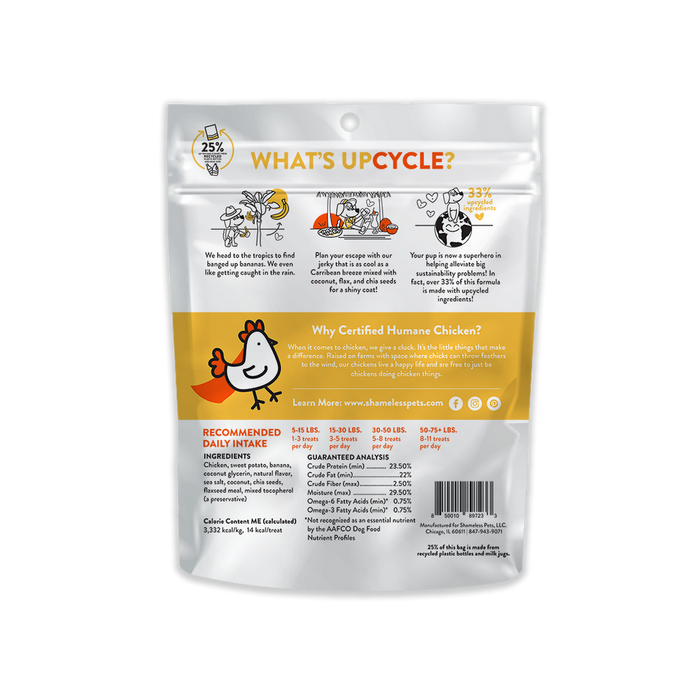 Shameless Chick'n Colada Jerky Bites