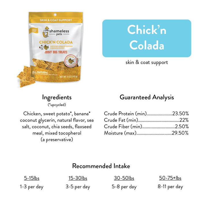 Shameless Chick'n Colada Jerky Bites