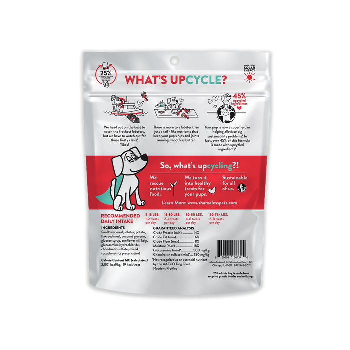 Shameless Lobster Rollover Dog Treat