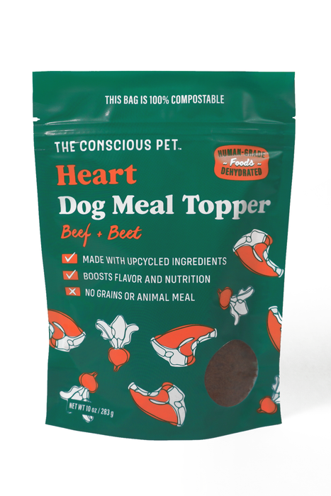 The Conscious Pet Beef and Beet Heart Support Dog Meal Topper