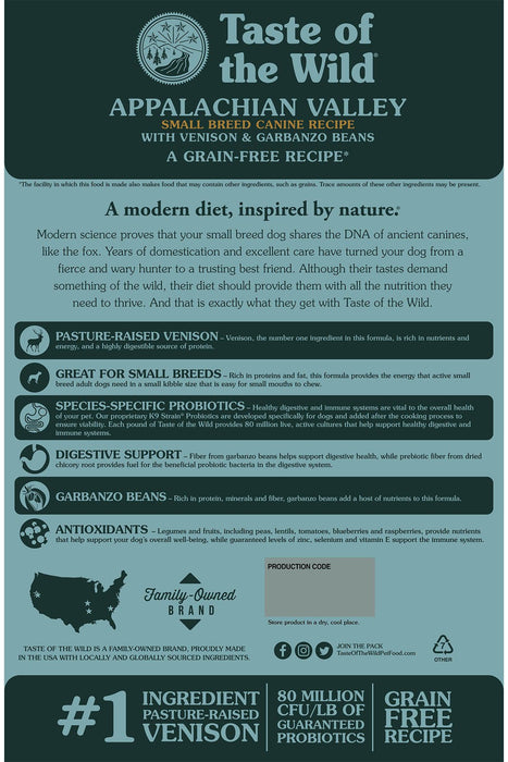 Taste of the Wild Appalachian Valley Small Breed Dog Food