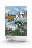 Taste of the Wild Pacific Stream Dry Puppy Food Front of Bag