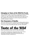 Taste of the Wild Pacific Stream Dry Puppy Food Brand Information