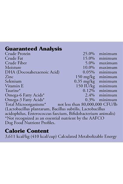 Taste of the Wild Sierra Mountain Dry Dog Food Guaranteed Analysis